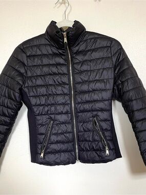 Love Tree Black Quilted Puffer Jacket